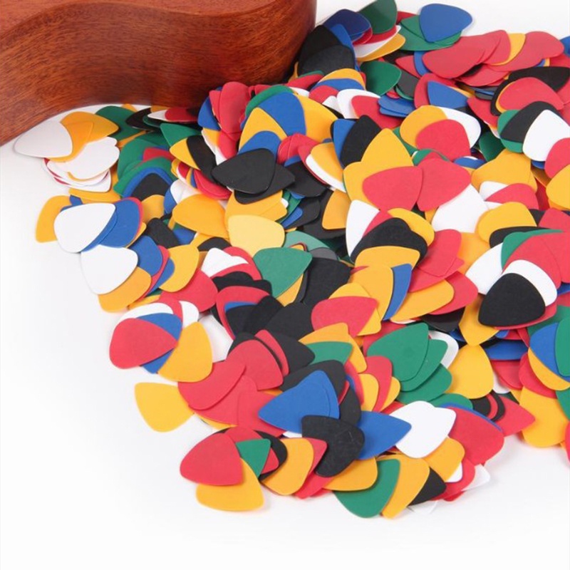 【Theredsunrisesiwy.id】100PCS ABS Acoustic Ukulele Bass Electric Guitar Picks Plectrums Accessories