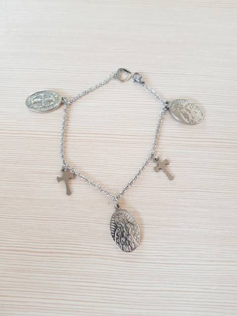 Gelang rosario titanium antikarat w03