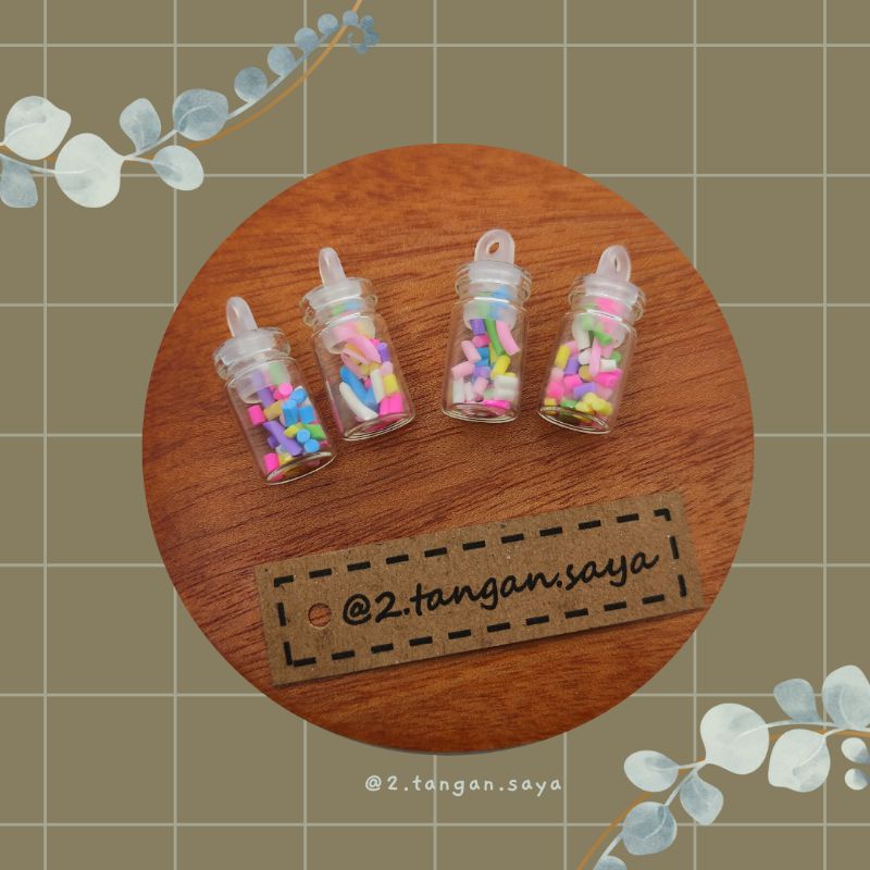 exquisite glass tabung liontin tabung kaca perhiasan