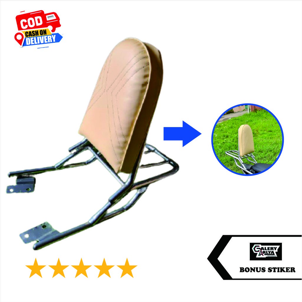 Behel box belakang sandaran vega r new crome white