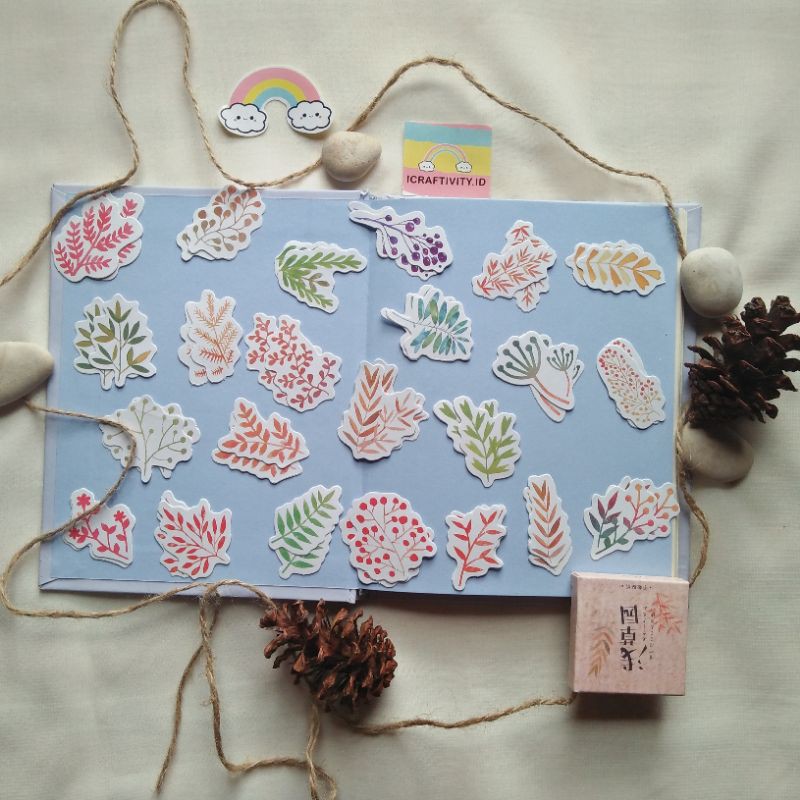 

Sticker Deco Box Colorfull Plants/Sticker tumbuhan/Stiker untuk jurnal