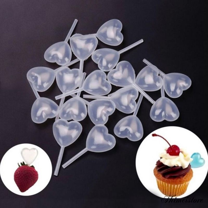 Pipet Kue Hati isi 10pcs / Pipet Fla Kue / Pipet Ganache