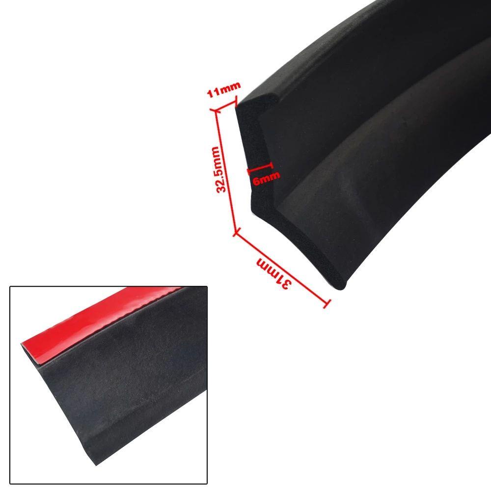 LANFY Bumper Protector Lip Car Styling Styling Moldings Lebar 2.5M 65mm Bumper Depan Anti Gores Pelindung Bumper Mobil