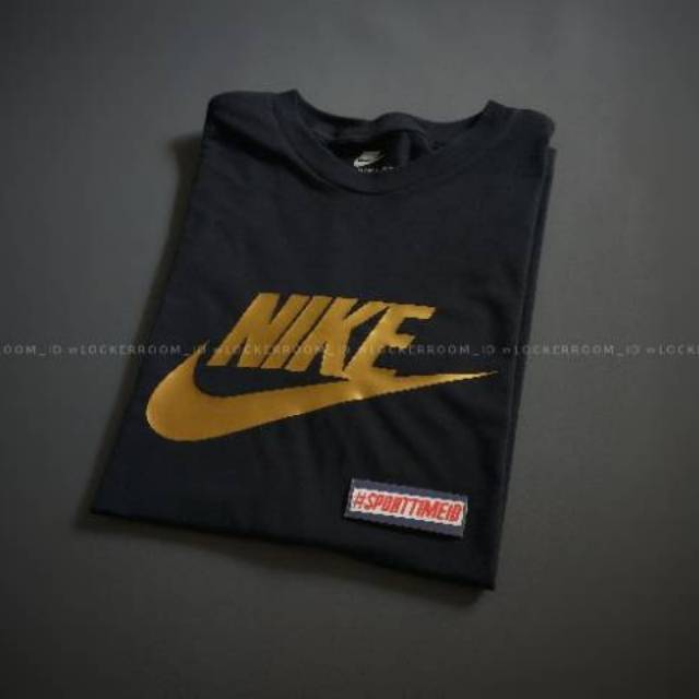 black and gold shirt nike