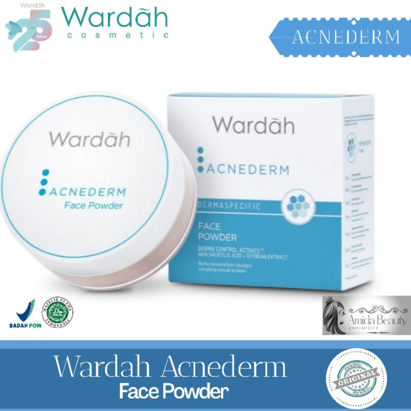 Bedak Tabur Wardah Acnederm Face Powder