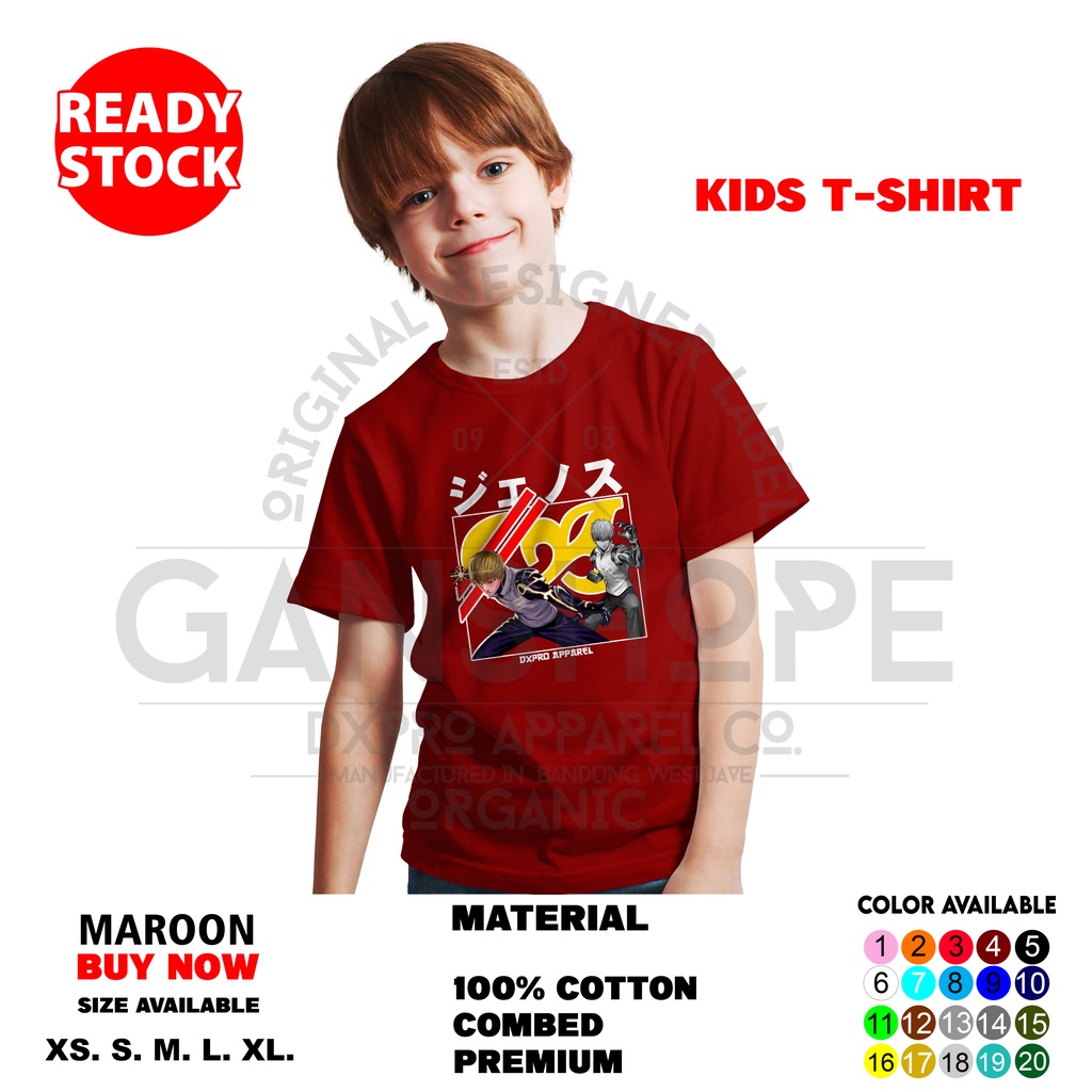 T-SHIRT KIDS ANIME ONE PUNCH MAN DEMON CYBORG