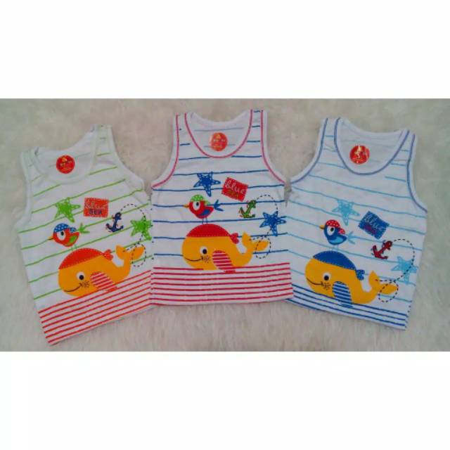 Singlet Bayi Anak Agree Motif Katun