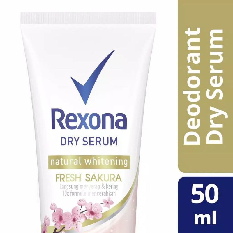 Rexona Dry Serum Fresh Lily Rose Sakura Natural Whitening Deodorant