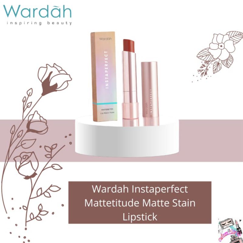 ☃Cutezz_Ching☃Wardah Instaperfect Mattetitude Matte Stain Lipstick 3.5g