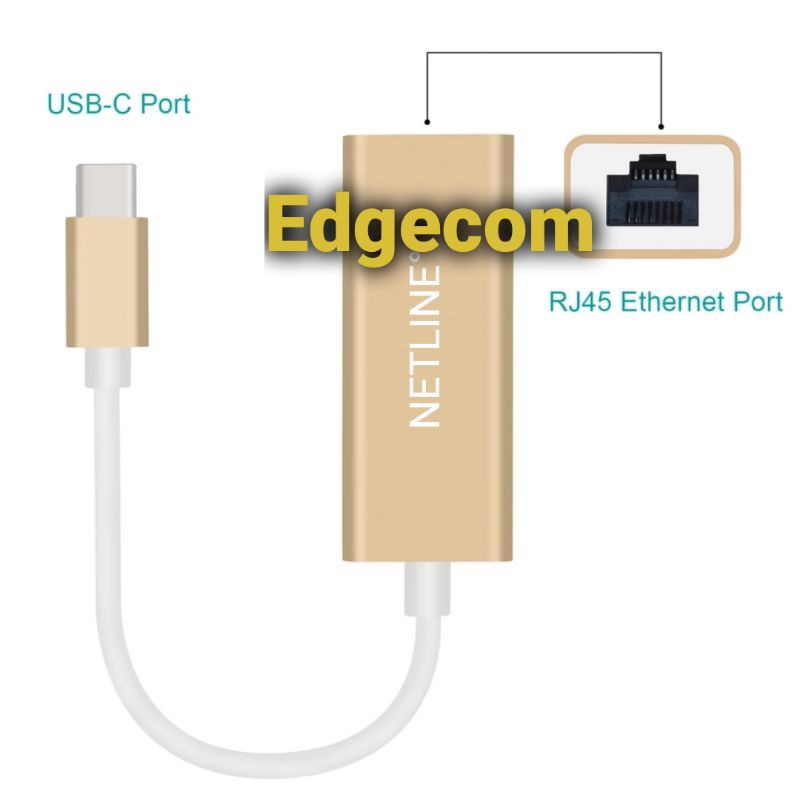 Type C to RJ45 Gigabit Lan NETLINE