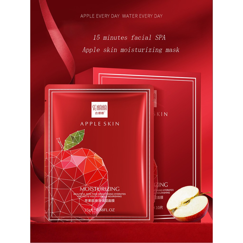 SENANA Masker Wajah Apple Skin Mask Sheet Girlsneed77