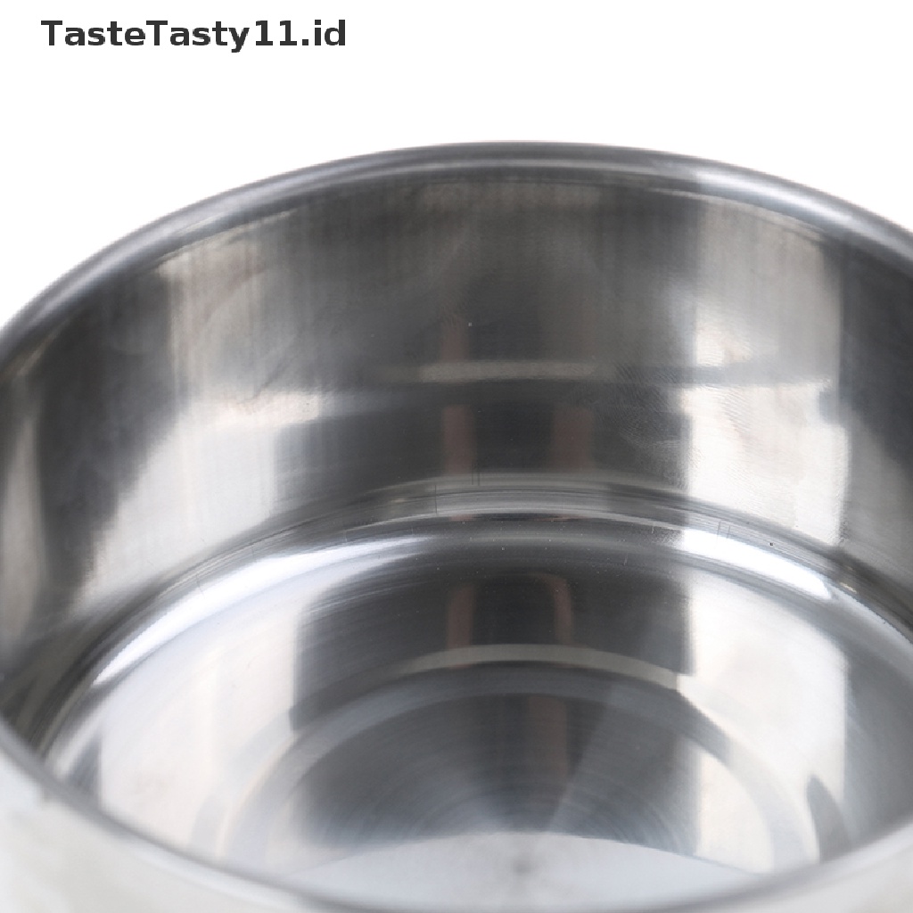 Mangkuk Makanan / Minuman Model Gantung Bahan Stainless Steel Untuk Kandang Anjing / Kucing / Burung