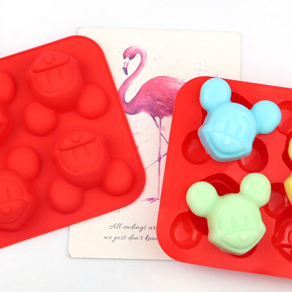 [Elegan] Cetakan Kue Dapur Handmade 3D DIY Silikon Kartun Sugarcraft