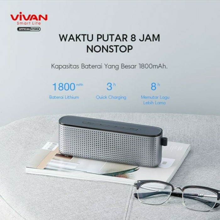 SPEAKER BLUETOOTH WATERPROOF VIVAN VS10 - SPEAKER VIVAN VS10 SUPERBASS - ULTRASTORE11