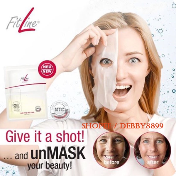 FitLine Skin Hydrating Shot-Mask 4pcs x 25ml – Melembab + Kenceng Kulit – Anti-aging – Germany