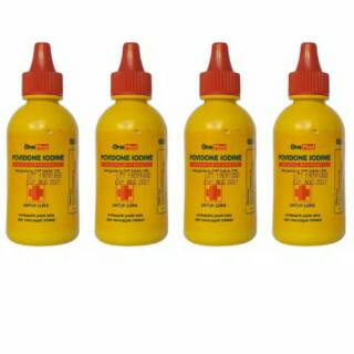  Obat merah  Povidone Iodine OneMed 30 ml Obat  Luka Betadine 