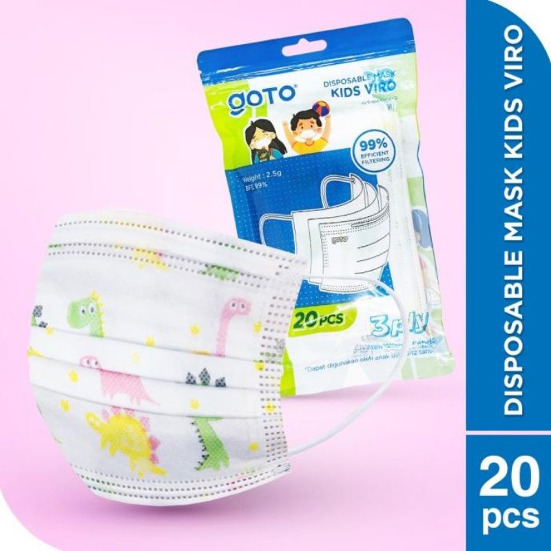 Goto Kids Masker Disposable 20 pcs