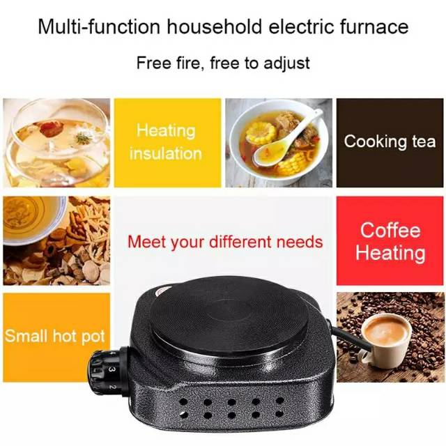 220V 500W Kompor Listrik Mini Hot Plate Electric Cooking Heater Syove 500W