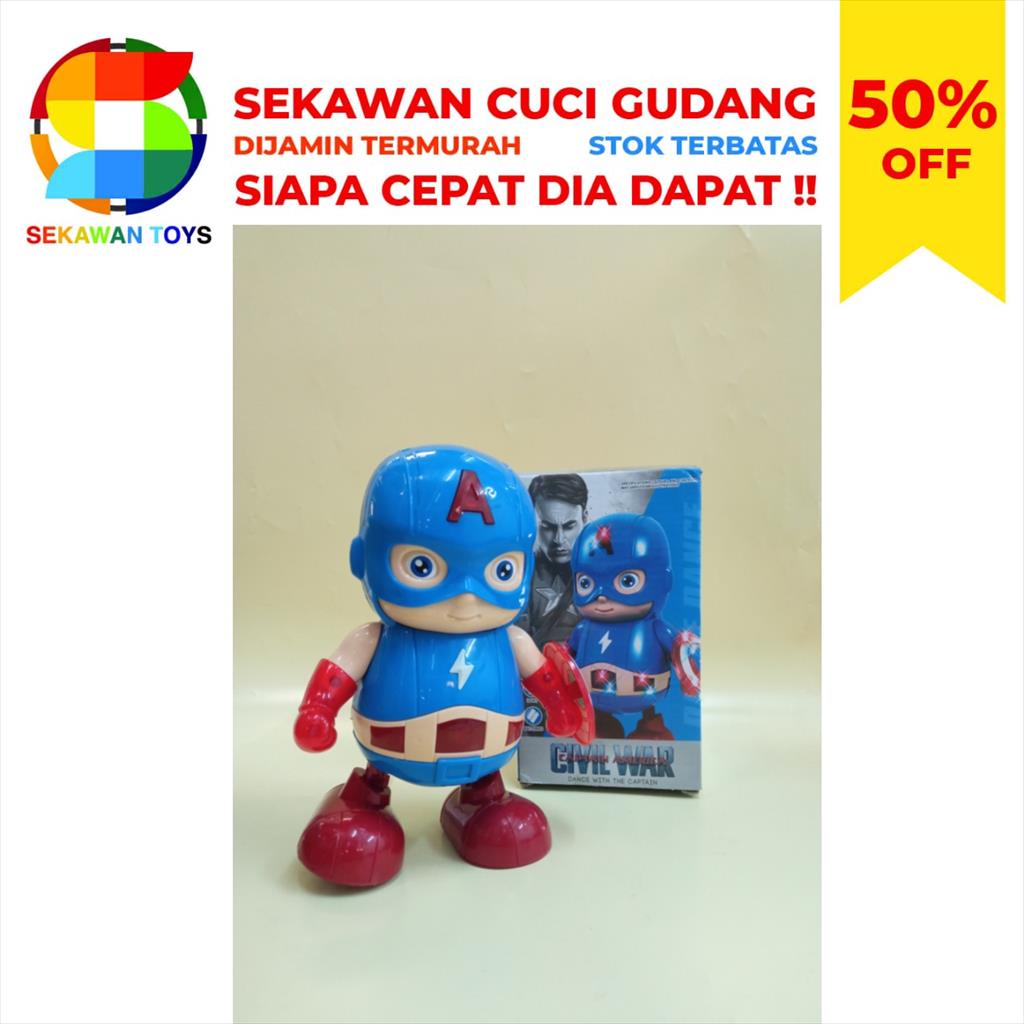 Mainan Robot/Civil War Captain America Sekawan Sale 19