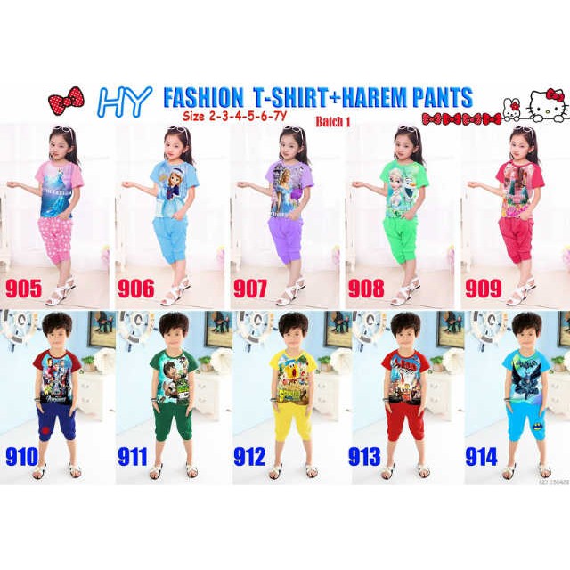 Minipetite Baju Tidur Setelan Anak Perempuan 2 tahun J29