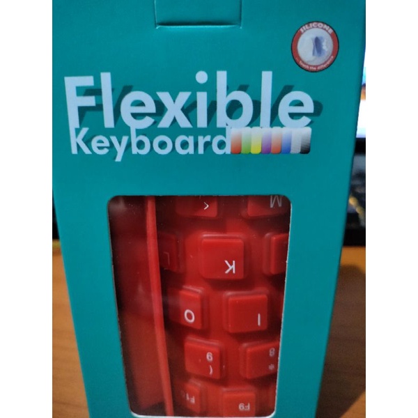 keyboard usb flexible gulung anti air packing dus