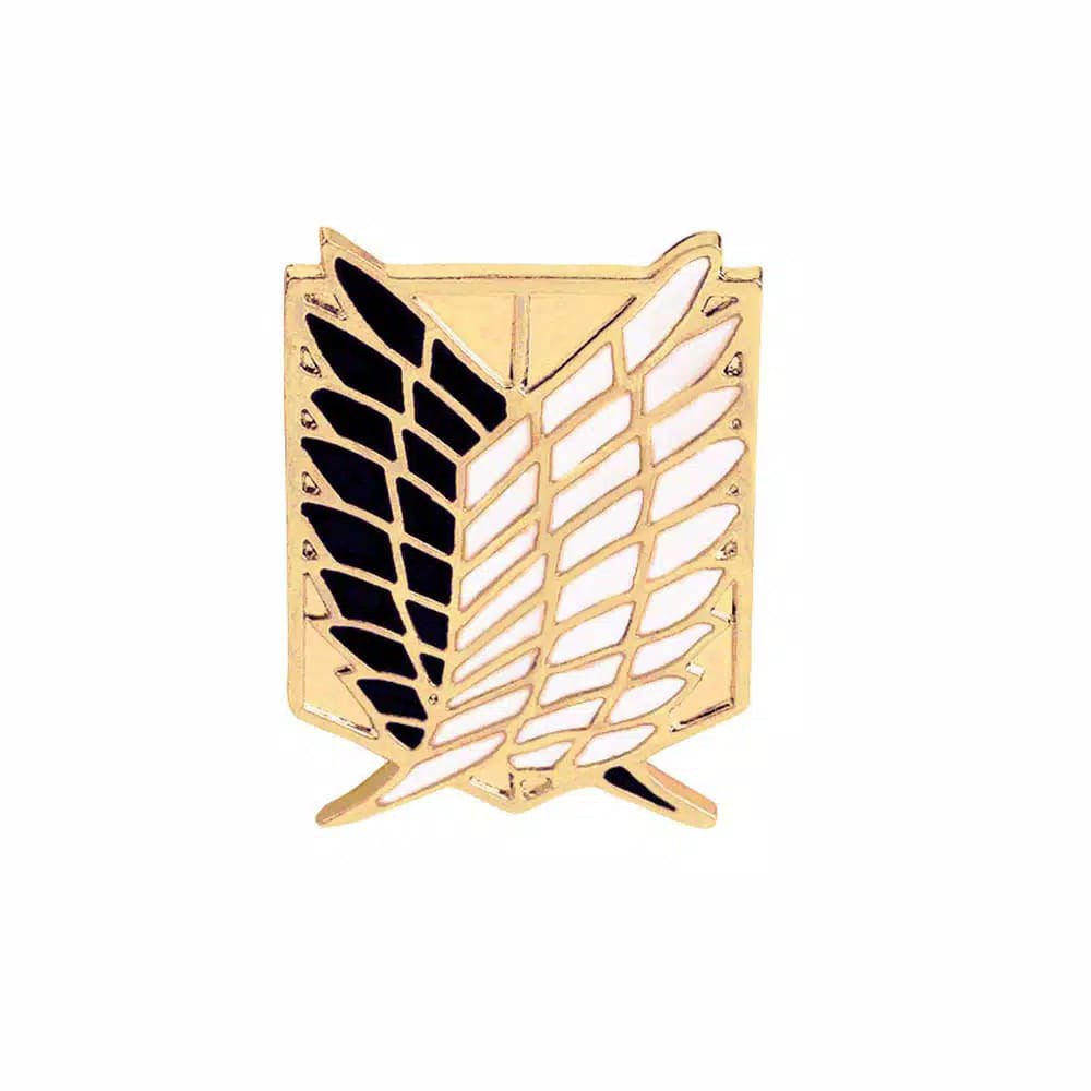 [Bisa COD] Pin Anime AOT Attack On Titan Pin Bros Anime Bahan Alloy Warna Silver Biru dan Gold Hitam