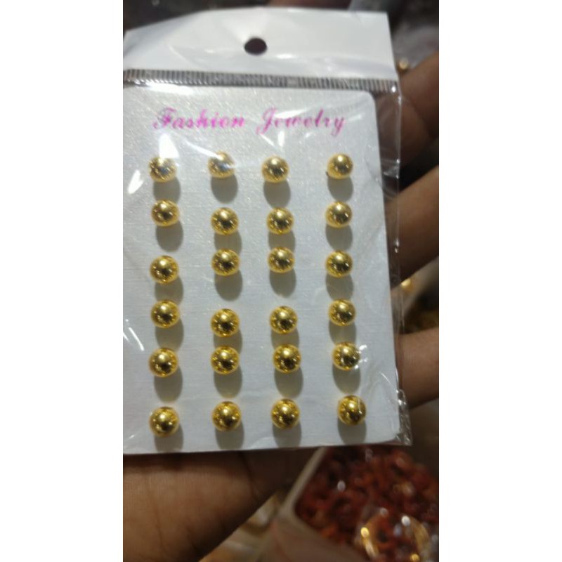 xuping anting tusuk bulat polos