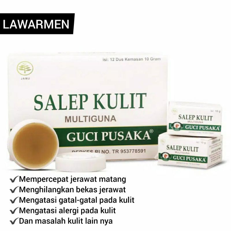 Salep Guci Pusaka 10ml | Salep Wasiat Guci Pusaka | Salep jerawat | Salep kulit original