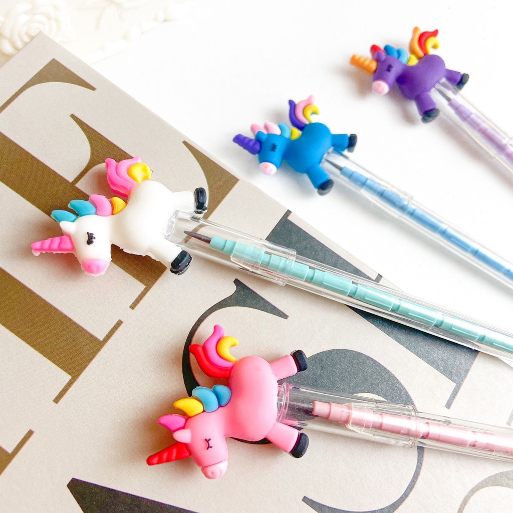 

PENSIL SUSUN UNICORN / PELURU / BENSIA / PENSIL SUSUN MOTIF KUDA RAINBOW UNICORN ALAT TULIS MURAH