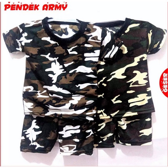 Setelan Anak PDK Laki Laki Cowok Army / Size M-L-XL-XXL / Murah Berkualitas / Real Picture