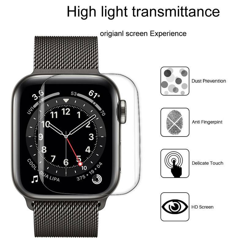 Film Pelindung Layar Bahan TPU Hydrogel Anti Gores Untuk Apple Watch Seri 8 7 SE 2022 41mm 45mm 40mm 44mm