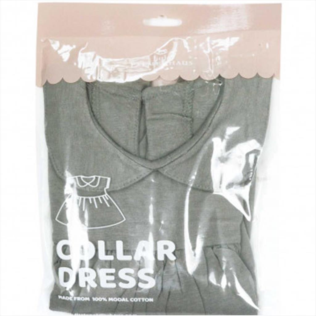 Little Palmerhaus Collar Dress Warna Charcoal