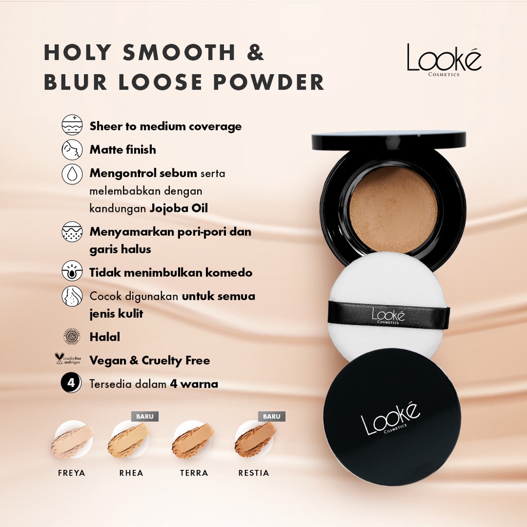 MSBB - Looke Holy Smooth and Blur Loose Powder Terra Mini Size WAREHOUSE SALE