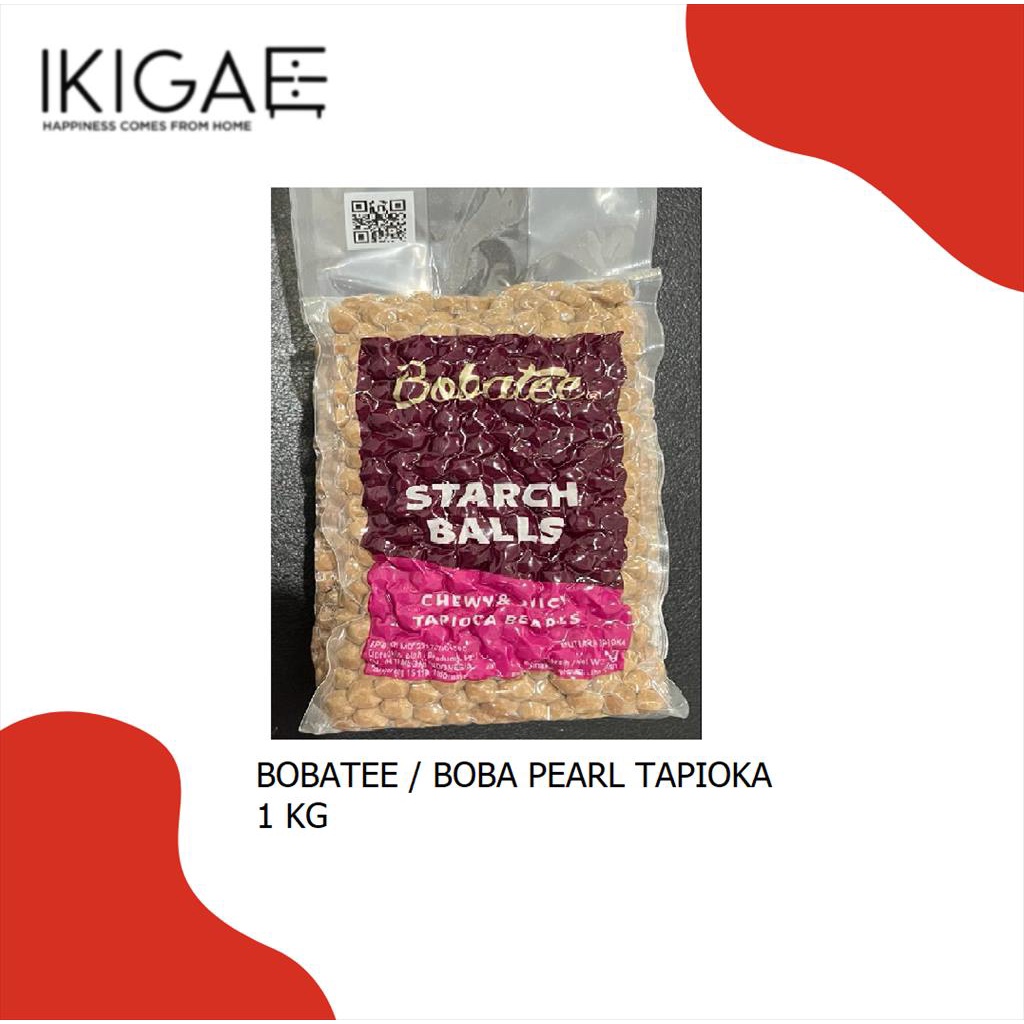 Jual BOBA TAPIOKA PEARL BOBATEE / TAPIOKA BUBBLE PEARL BOBATEE 1 KG