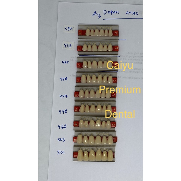 ✨ BISA COD✨ gigi palsu caiyu A3 depan atas