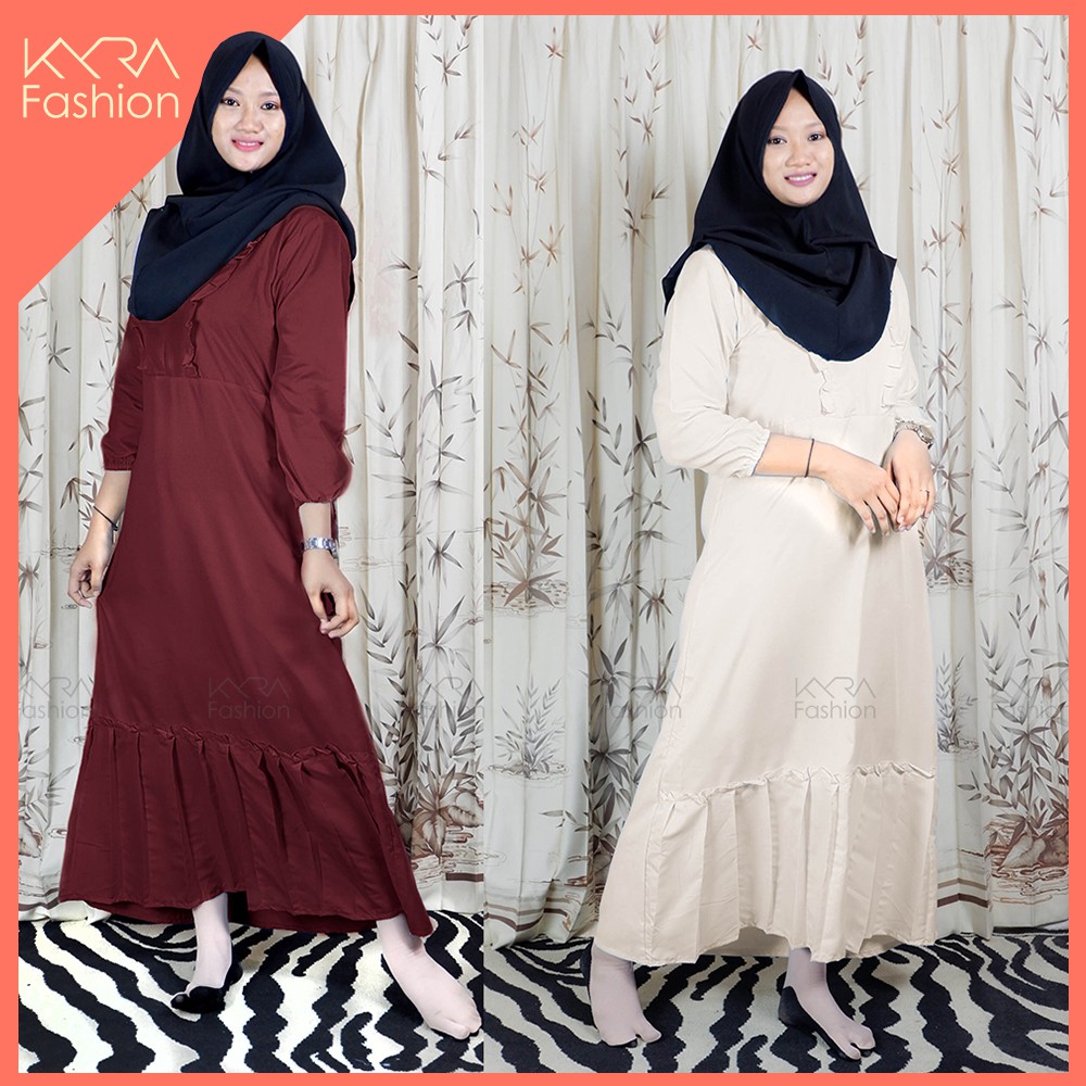 KYRA - SALE  Gamis Toyobo Motif Renda Remaja Depan ori gamis esme tuneca sabrina realpic