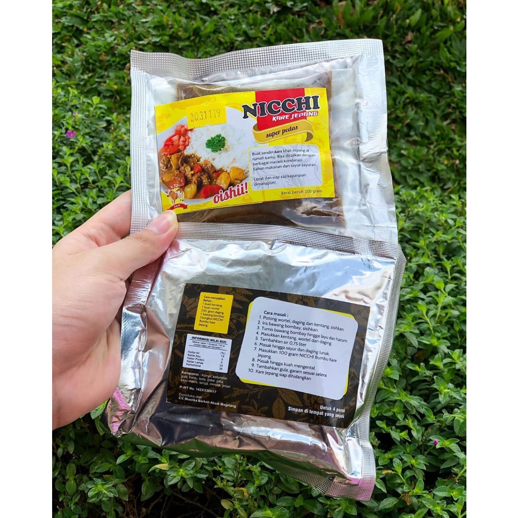 NICCHI Bumbu Kare Jepang Bumbu Masak Instan Halal Tanpa MSG Tanpa Pengawet Instant Japanese Curry