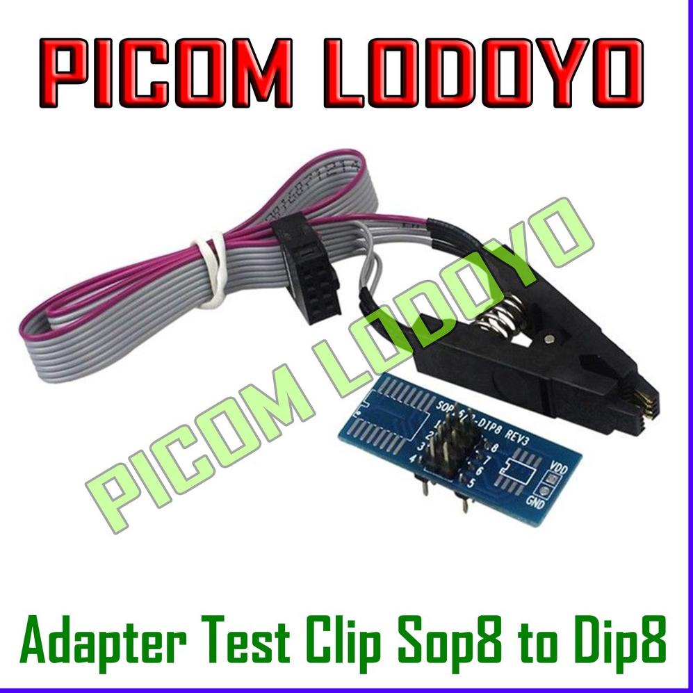 Adapter Test Clip Sop8 Soic8 to Dip8 200mil - 209mil Soket Jepit IC Socket SOP-8 SOIC-8 BLF7K9544