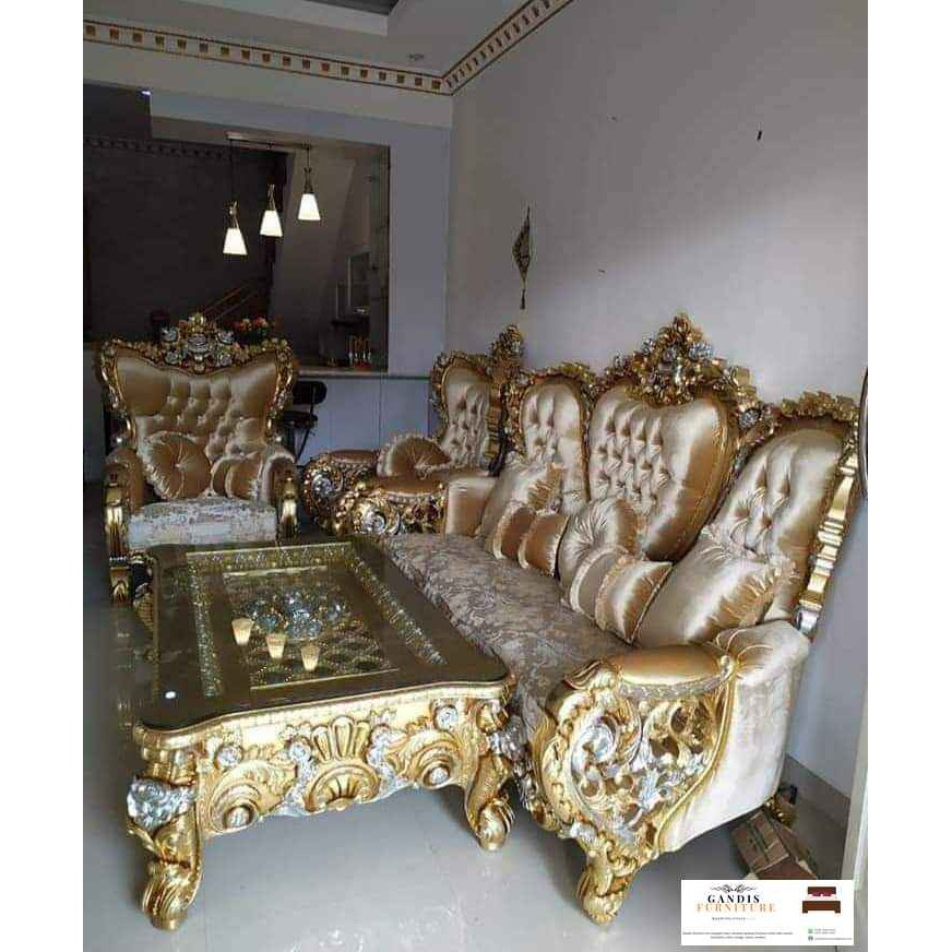 Sofa Kursi Tamu Bellagio/Sofa Sultan Belagio Jati Sofa Mewah Ukiran Jepara/Kursi Sofa Sultan Premium