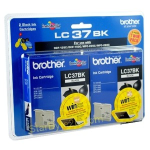 TINTA BROTHER LC 37 BLACK TWIN PACK ORIGINAL