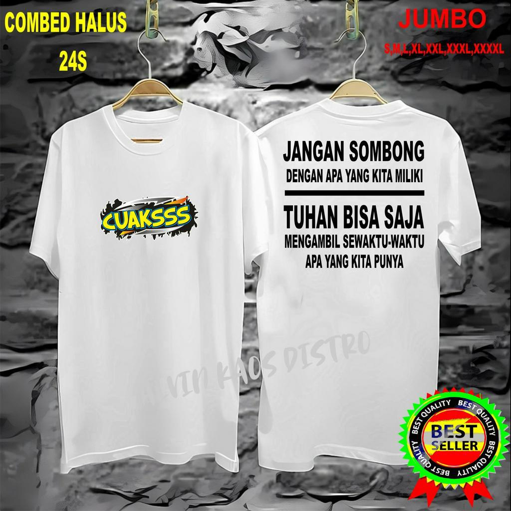 Cod/Kaos DB CUAKS JANGAN SOMBONG Kaos Terlaris Kualitas Terjamin Kaos Pria Distro Hits2022/Kaos Murah Kaos Cotton 30s Kaos katun/Kaos Bergambar Kaos Distro Kaos Pria Dan Wanita Kaos Kata2 Lucu Kaos Viral/Kaos Promo/Best Seller