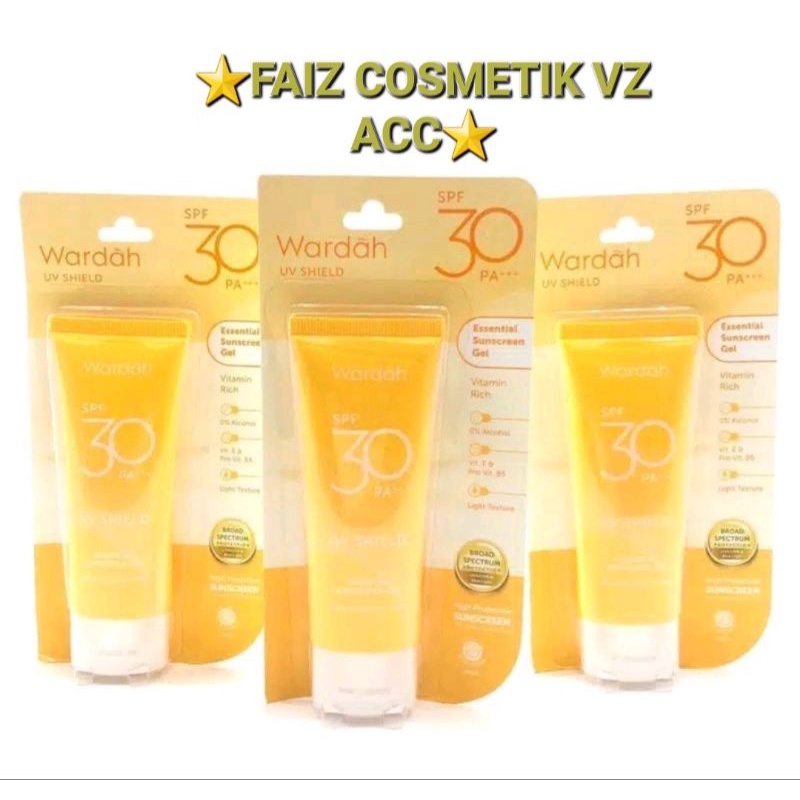 Wardah UV Shield SPF 30 PA+++/Essential Sunscreen Gel