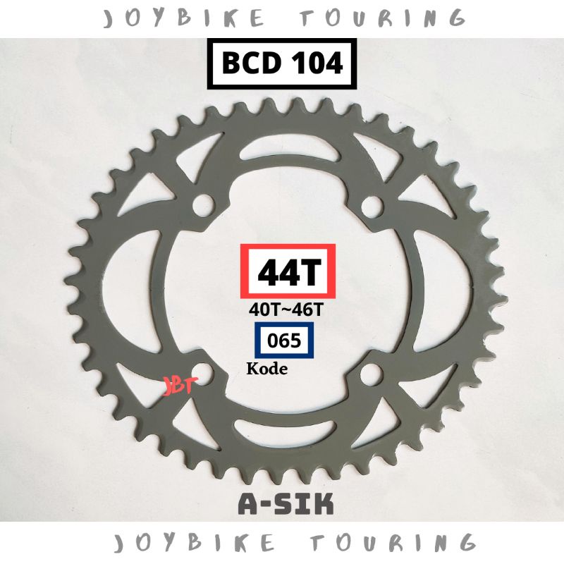 Chainring 44T Oval BCD 104