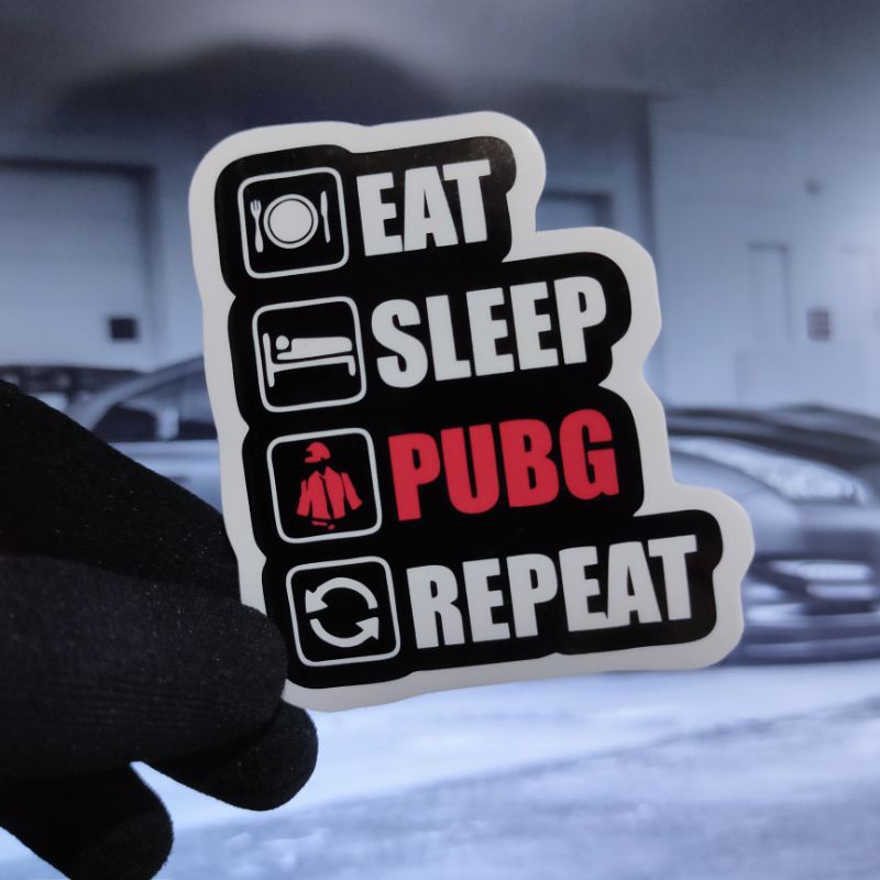 

stiker eat sleep PUBG