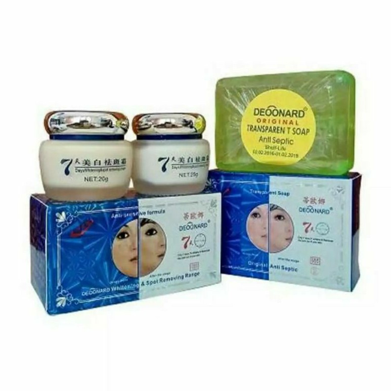 PAKET CREAM DEOONARD SET+SABUN HIJAU ORYGINAL