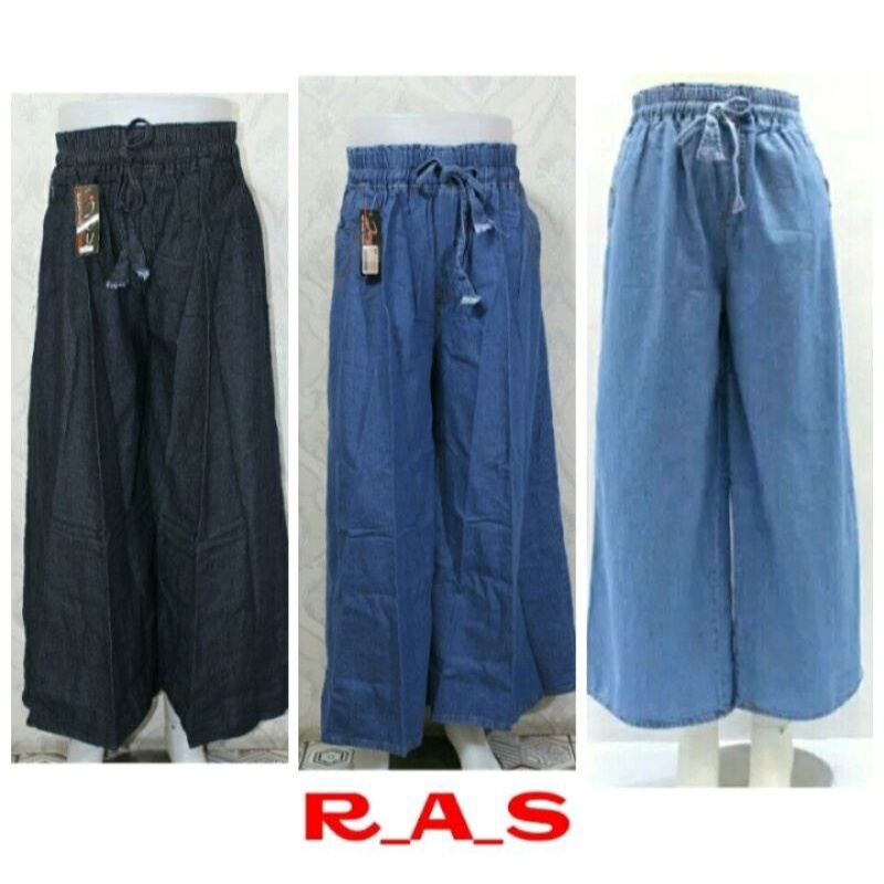 Celana Kulot  Jeans Wanita Panjang // Celana Kulot Jeans Wanita // Celana Kulot