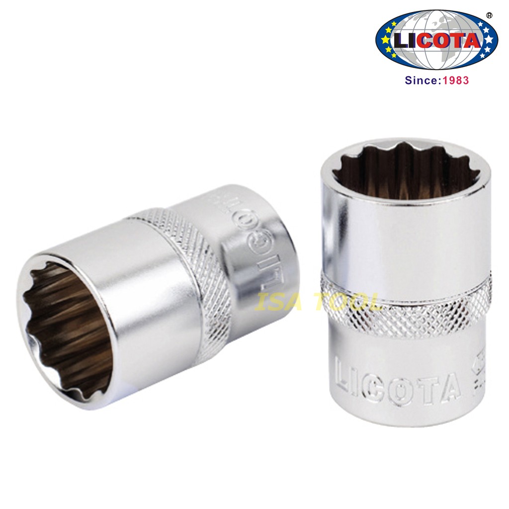 KUNCI SOK 12mm - 12PT SOCKET (MICRO FINISHED) - F4012 LICOTA