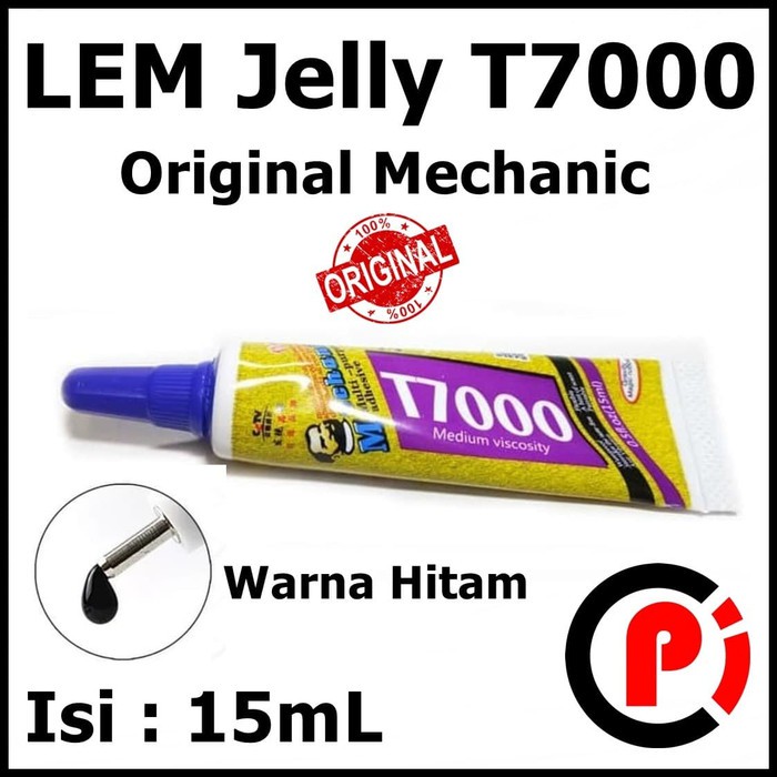 Original Mechanic T7000 Lem Jelly Touchscreen Isi 15mL Warna Hitam