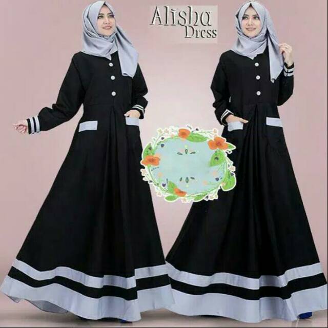Ns FC Najibah Gamis Syari Putih Benhur Abu Toska Navy Maroon Hujan Muslim