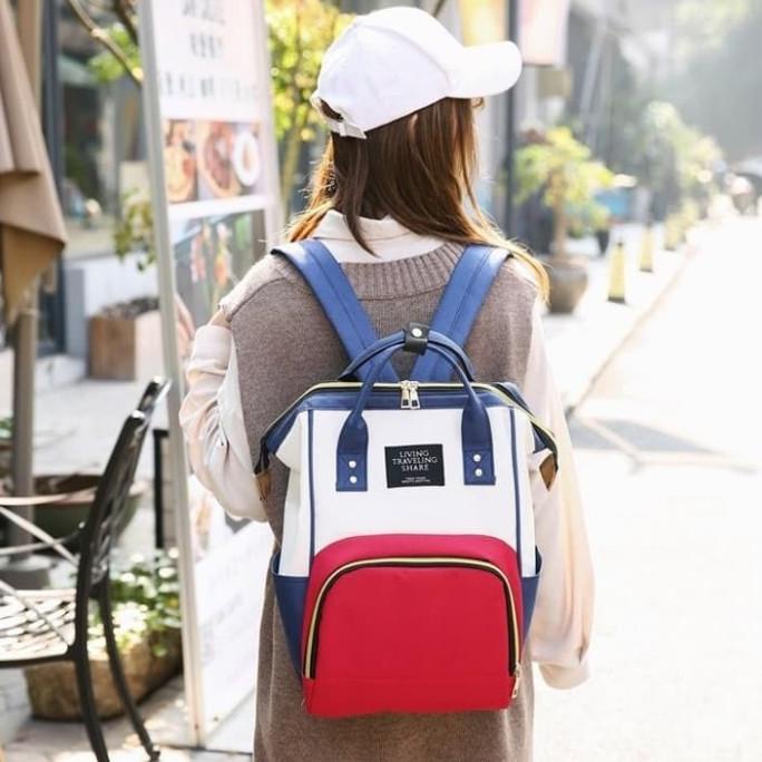 Tas Ransel Backpack Model Anello Vintage Living Travel Bag Diaper Bayi